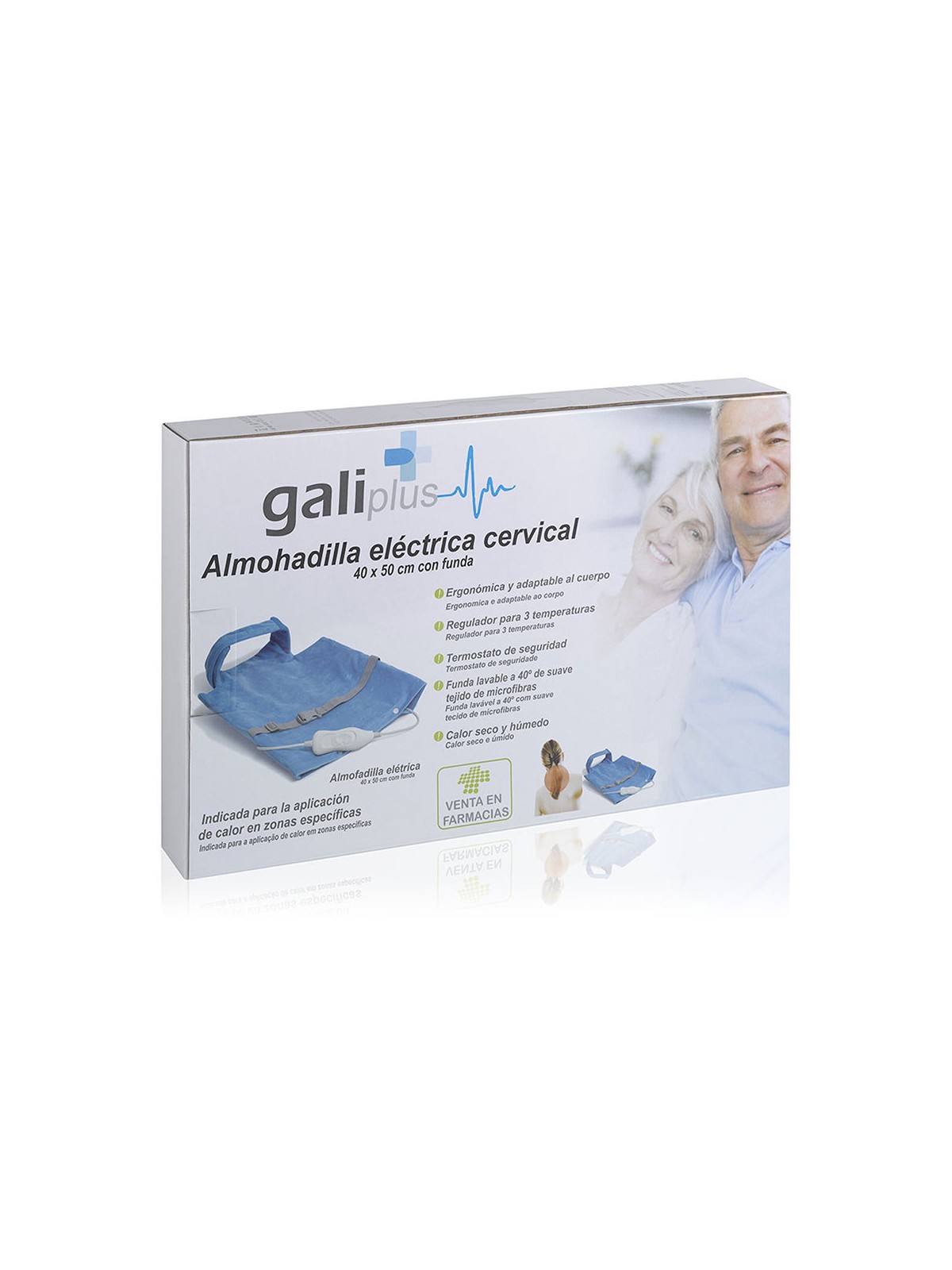 Galiplus Cuscinetto riscaldante elettrico per la regione nuco-cervicale, 1 unità unisex