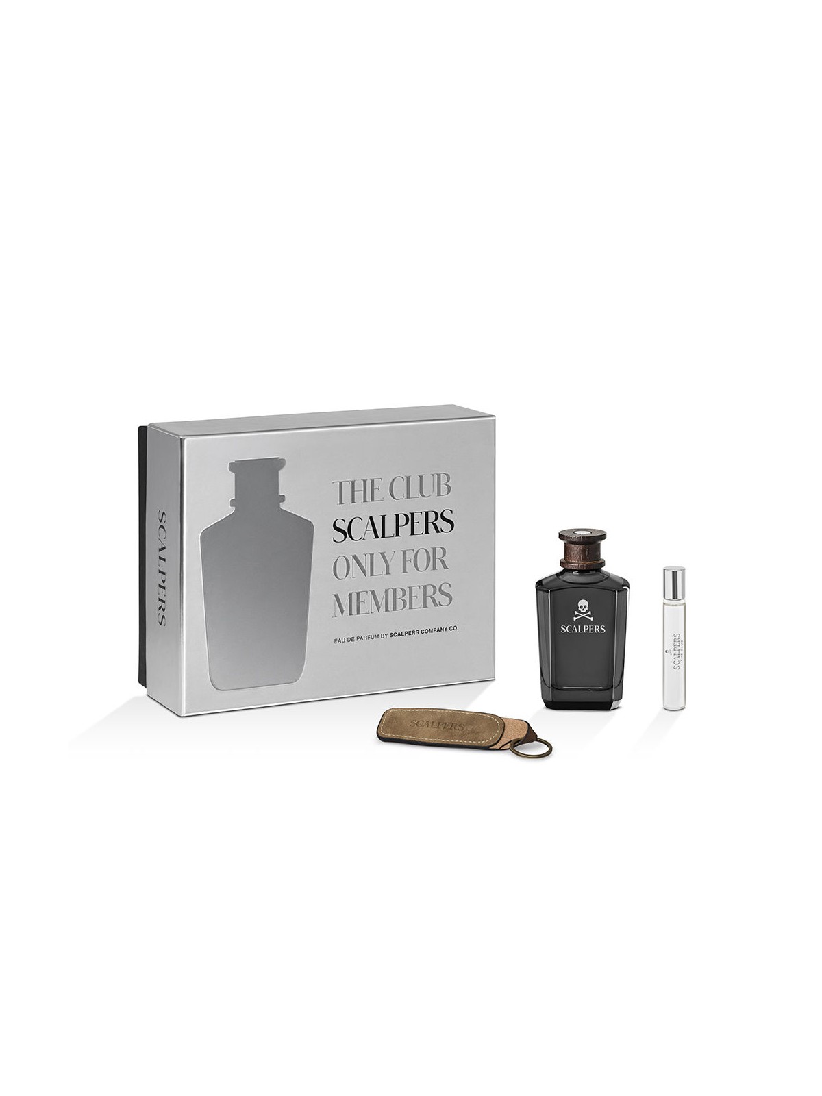 Scalpers SET 3 PEZZI THE CLUB Eau de Parfum spray 125 ml + Eau de Parfum spray 15 ml + Keychain 1 unit unisex