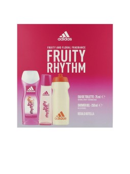 Adidas SET Adidas Donna Fruity Rhythm 3 pezzi Eau de Toilette spray 75 ml + Shower Gel 75 ml + Adidas Hydration Bottle donna