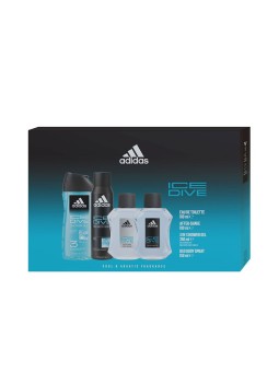 Adidas SET Adidas Ice Diver 4 pezzi Eau de Toilette 100 ml + Body Spray 150 ml & Shower Gel 250 ml + After Shave 100 ml uomo