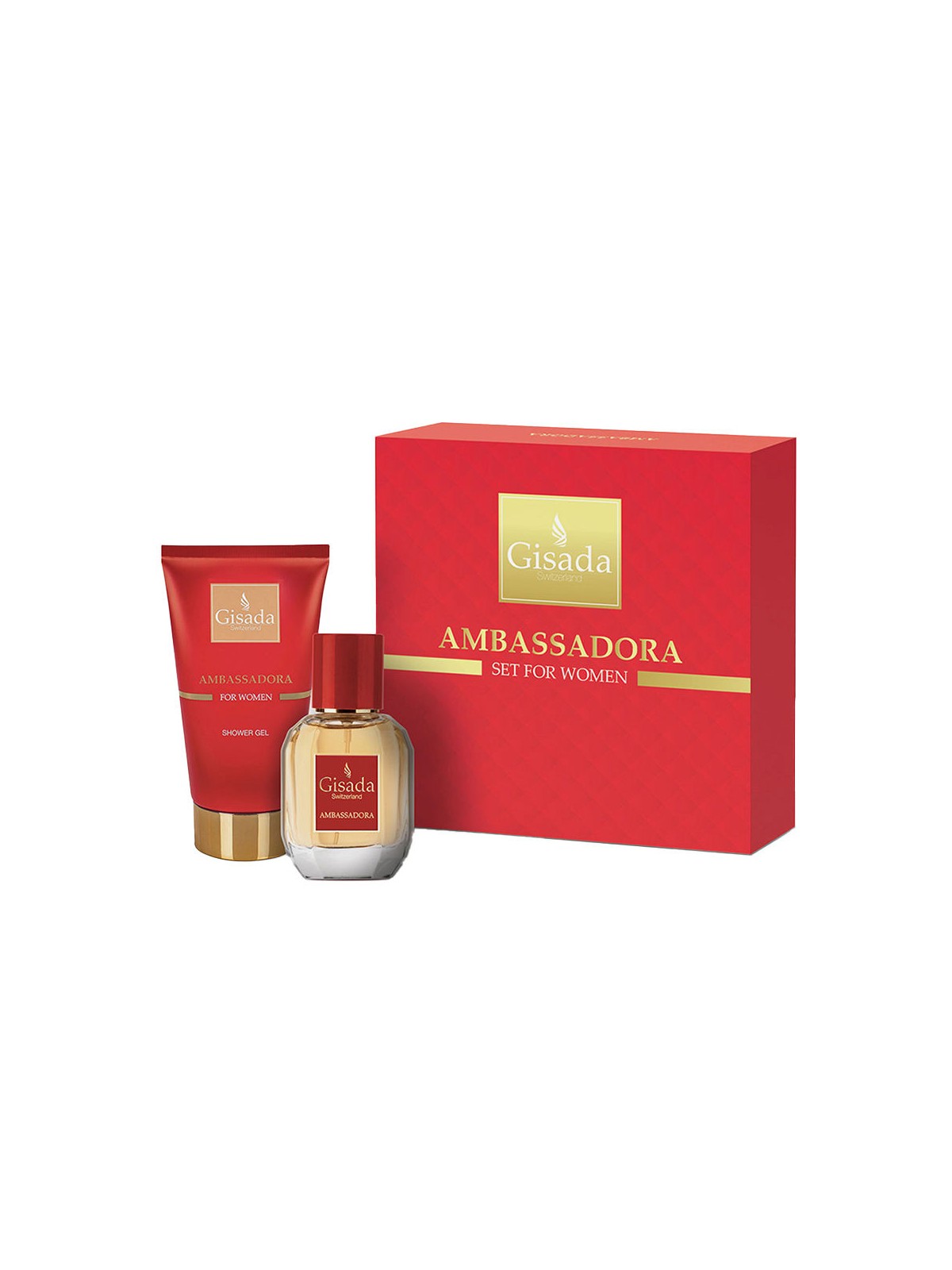 Gisada CUSTODIA AMBASSADORA 2 pezzi Eau de parfum spray 50 ml + shower gel 100 ml donna