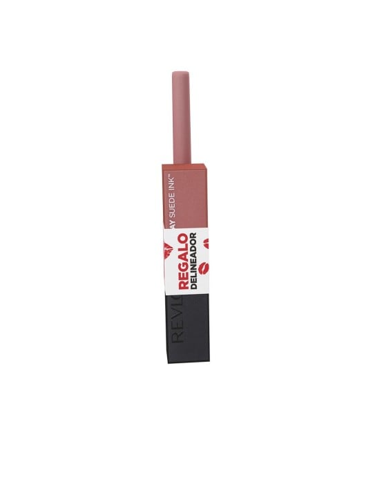 Revlon Mass Market CUSTODIA COLORSTAY SUEDE INK in 2 pezzi Gut Instinct Lipstick + Rose Gold Kiss Lip Liner unisex