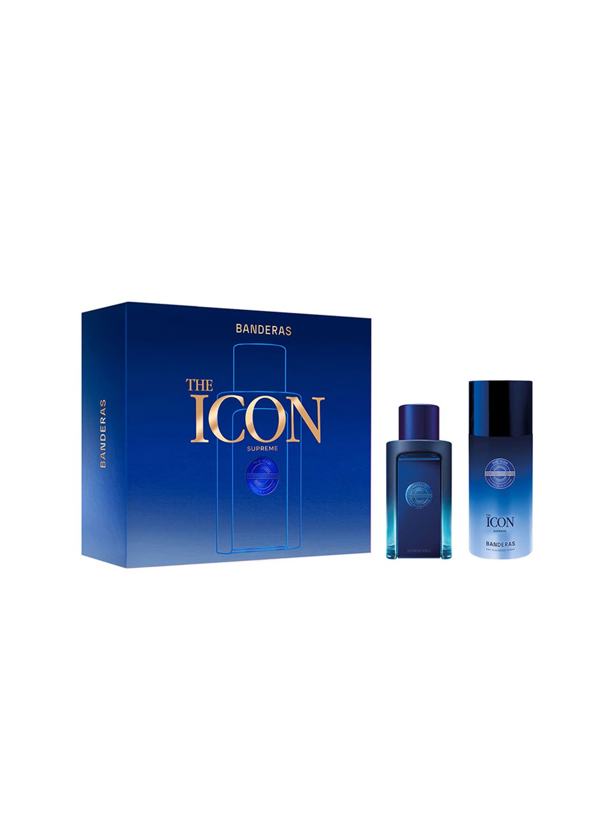 Antonio Banderas SET ICON SUPREM IN 2 PEZZI Eau de Parfum spray 100 ml + deodorant spray 150 ml uomo