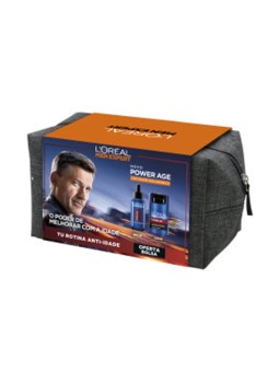 L'Oréal Paris CUSTODIA MEN EXPERT POWER AGE 3 pezzi serum + moisturizer + toiletry bag uomo