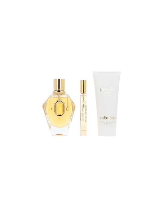Rabanne CUSTODIA MILION GOLD PER LEI, 3 PEZZI Eau de Parfum spray 90 ml + Body Lotion 100 ml + Eau de Parfum spray 10 ml donna