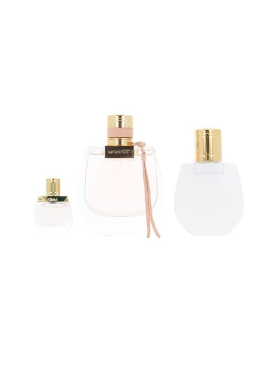 Chloé SET NOMADE IN 3 PEZZI Eau de Parfum spray 75 ml + Body lotion 100 ml + Eau de Parfum 5 ml unisex