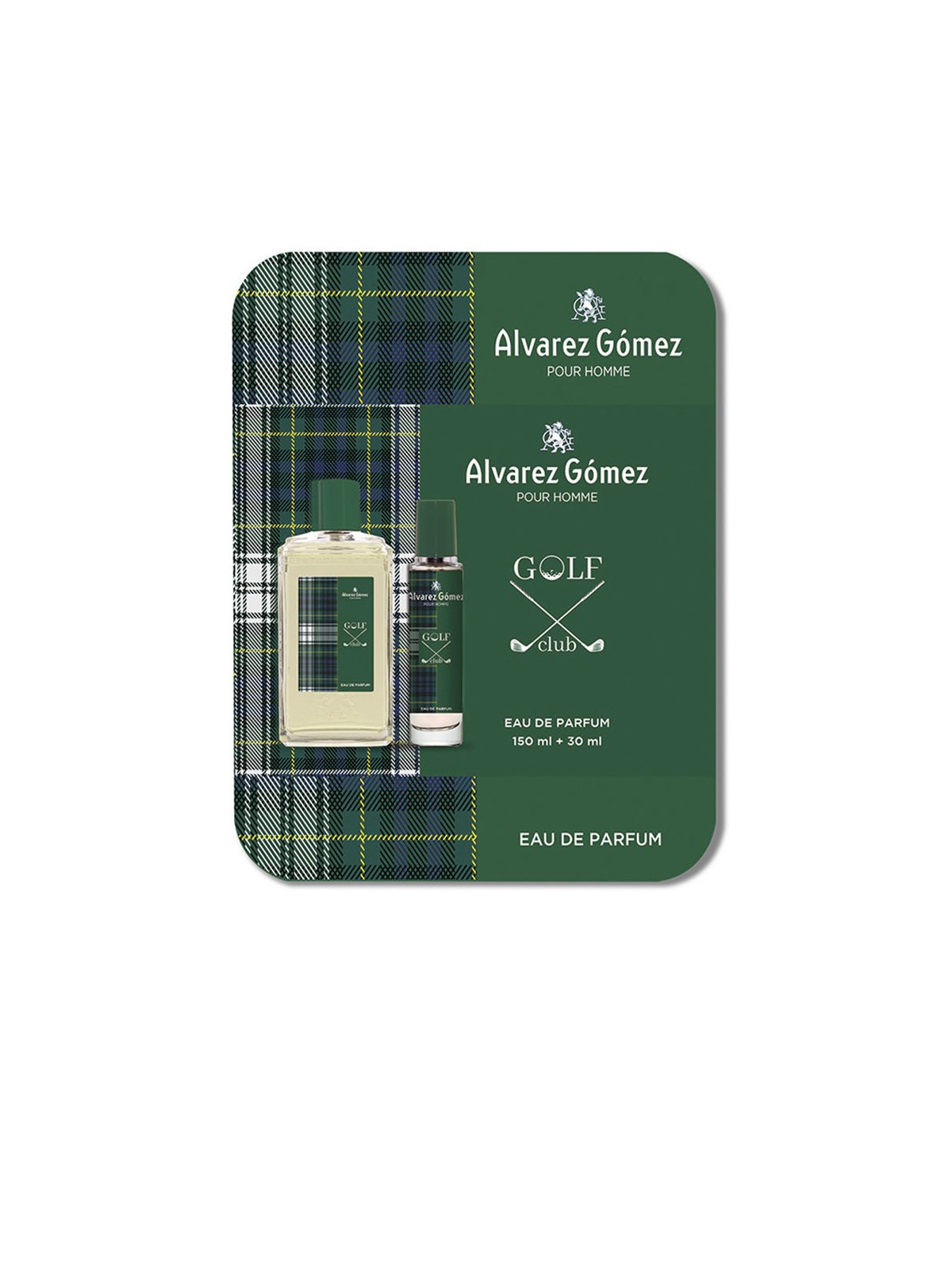Alvarez Gomez SET PER MAZZE DA GOLF 2 pezzi Eau de Parfum spray 150 ml + Eau de Parfum spray 30 ml uomo