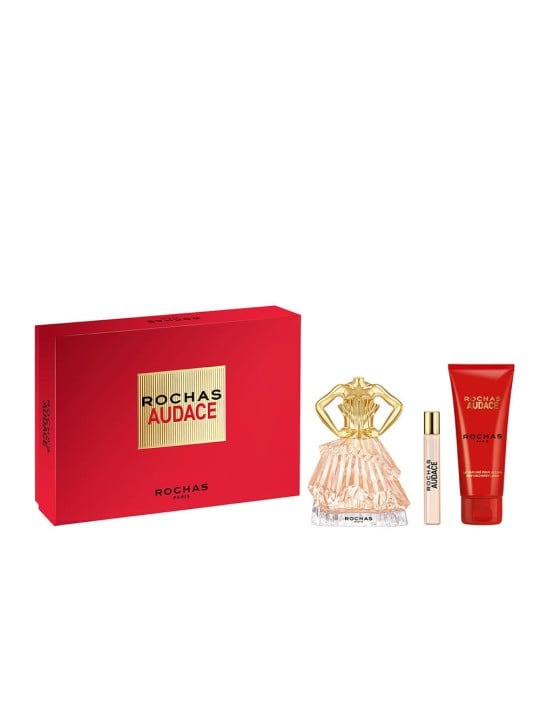 Rochas Custodia Rochas Audiace 3 pezzi Eau de Parfum spray 90 ml + Body Lotion 100 ml + Eau de Parfum spray 7.5 ml donna