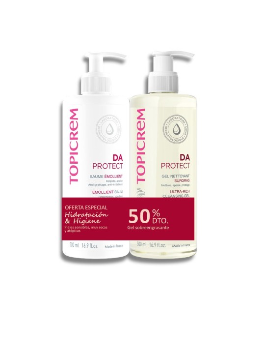 Topicrem DA PROTECT BALSAMO EMOLLIENTE 500ml + GEL DETERGENTE 500ml CONFEZIONE DA 2 Balm 500 ml + Gel 500 ml unisex