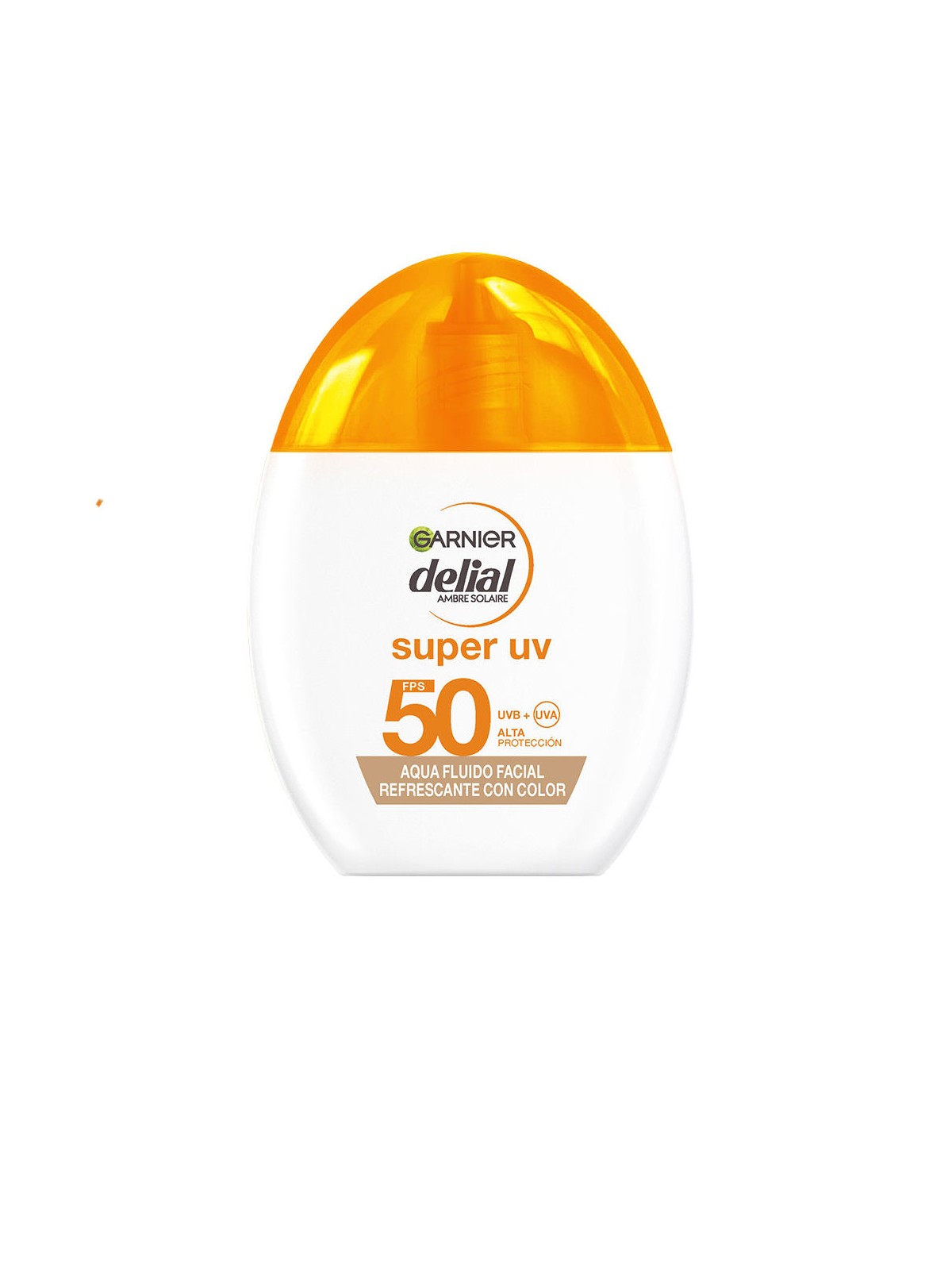 Garnier DELIAL SUPER UV acqua fluida rinfrescante per il viso con colore SPF50 40ml unisex