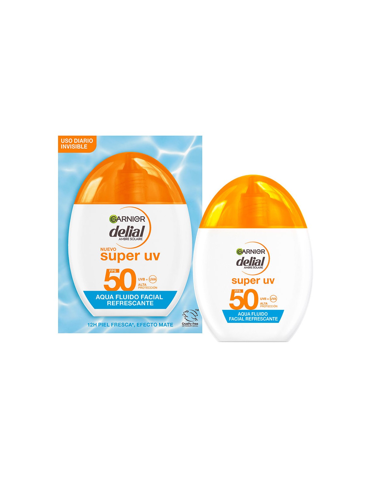 Garnier DELIAL SUPER UV fluido viso rinfrescante SPF50 40ml unisex