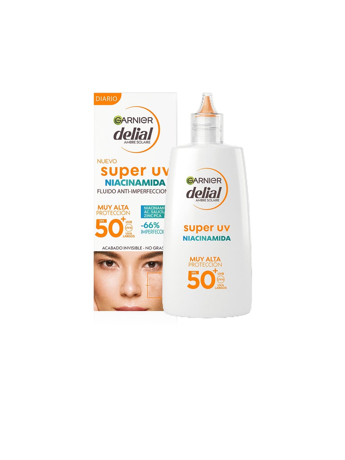 Garnier DELIAL SUPER UV Niacinamide Anti-Imperfezioni SPF50+ 40ml donna