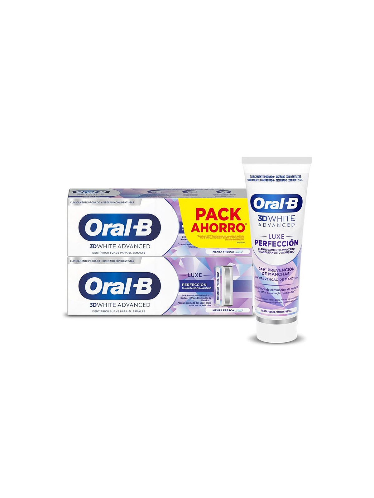 Oral-b Dentifricio 3D WHITE LUXE PERFECTION 2 x 75ml unisex