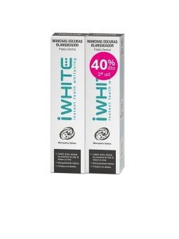 Iwhite Dentifricio per macchie scure e sbiancante, confezione da 2 x 75ml 2 x 75 ml unisex