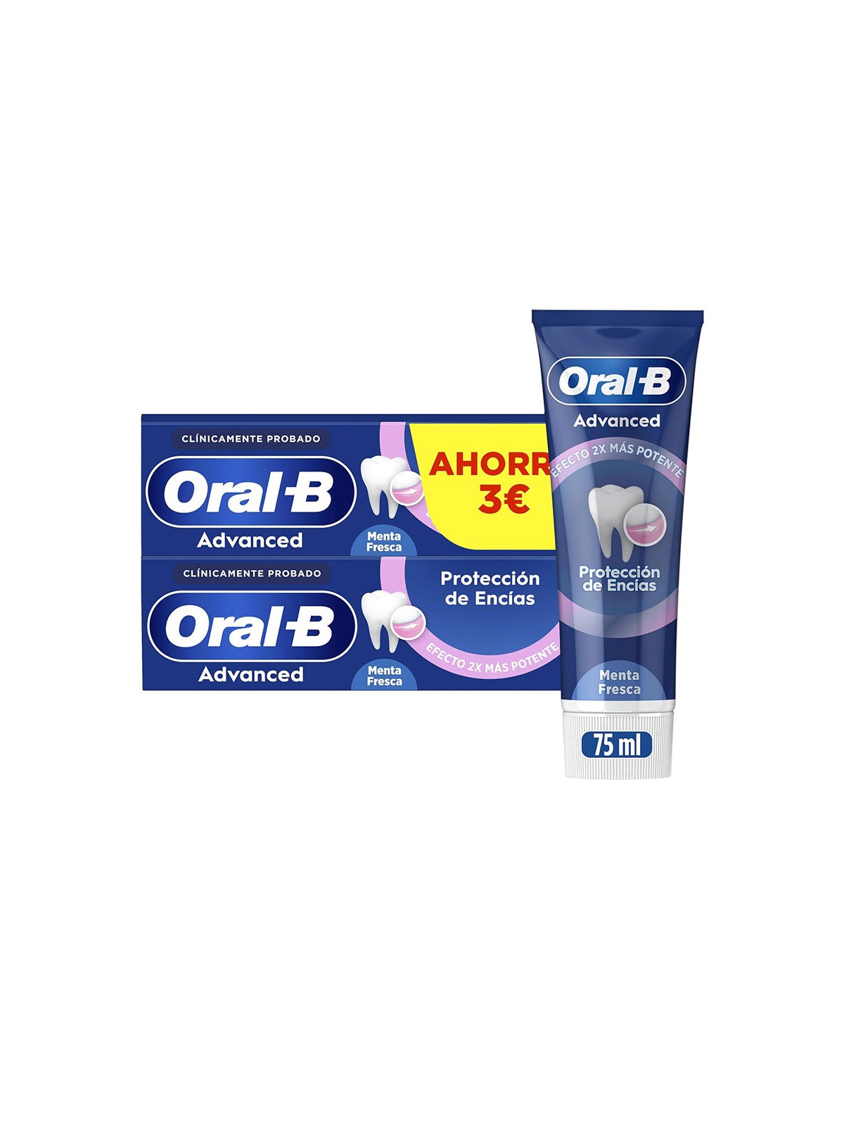 Oral-b Dentifricio PROTEZIONE GENGIVALE 2 x 75ml unisex