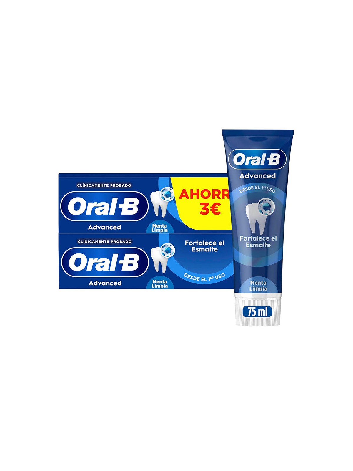 Oral-b Dentifricio rinforzante per smalto 2 x 75ml unisex