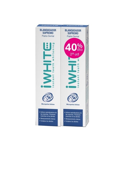 Iwhite Dentifricio sbiancante Supreme, confezione da 2 x 75ml 2 x 75 ml unisex