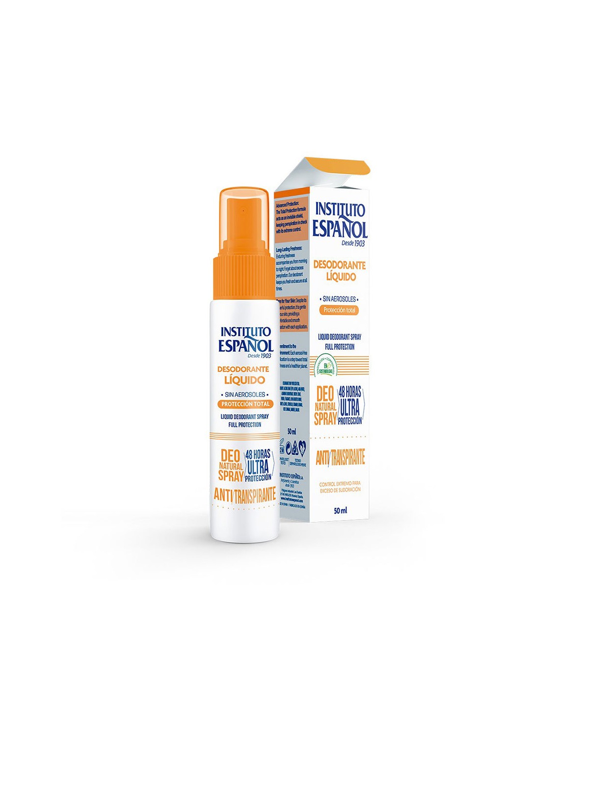 Instituto Español Deodorante liquido spray TOTAL PROTECTION 50ml unisex