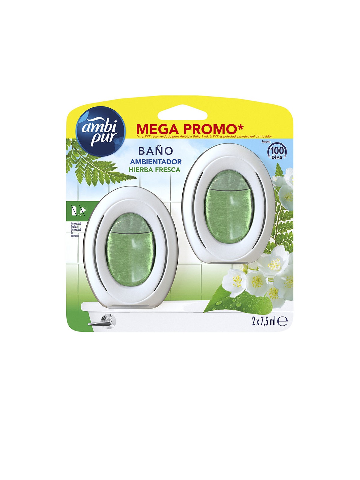 Ambi Pur Deodorante per ambienti da bagno n.freshmeadow MEGA OFFERTA 90 giorni unisex