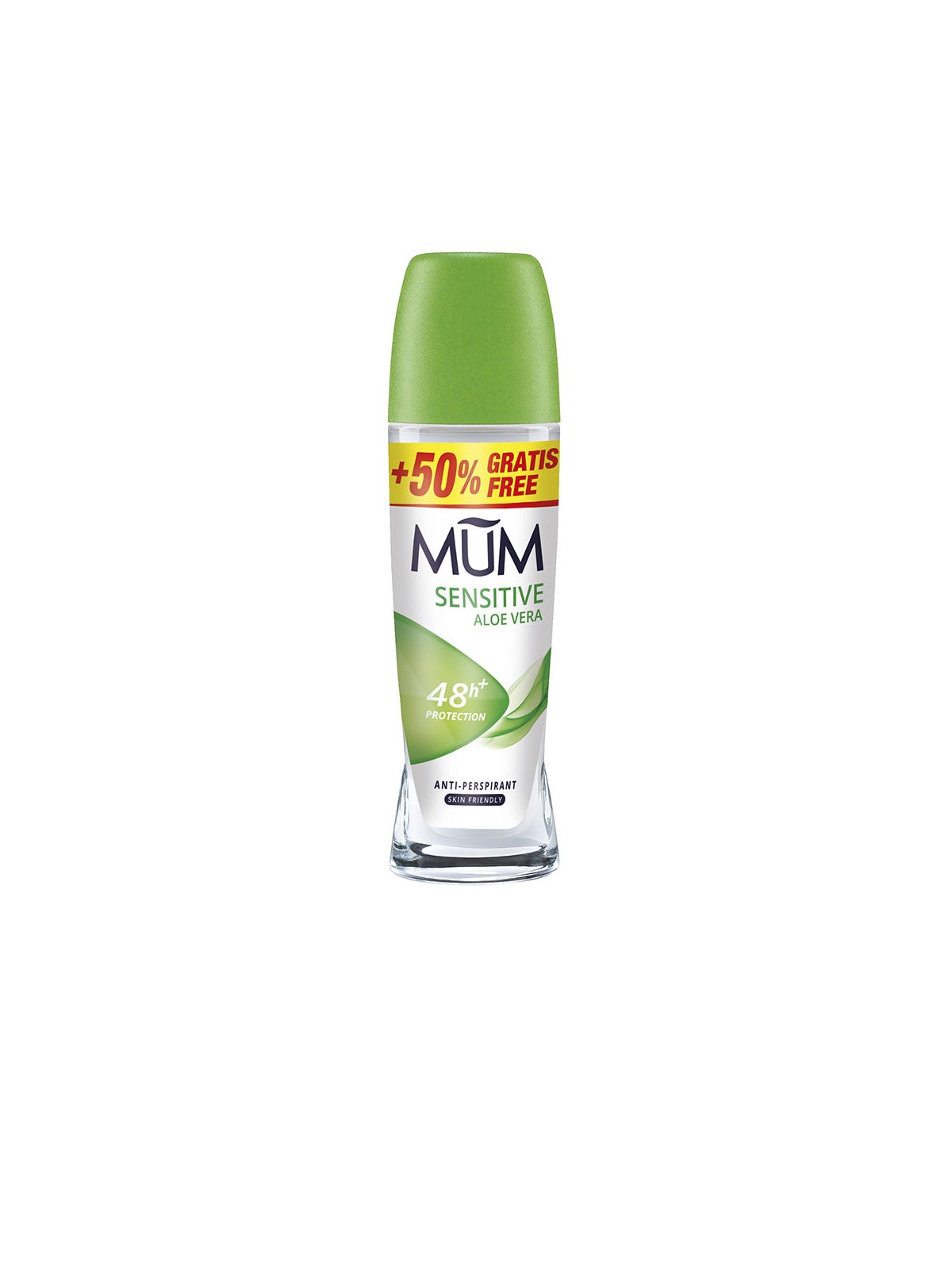 Mum Deodorante roll-on all'aloe e jojoba per pelli sensibili, 75ml unisex