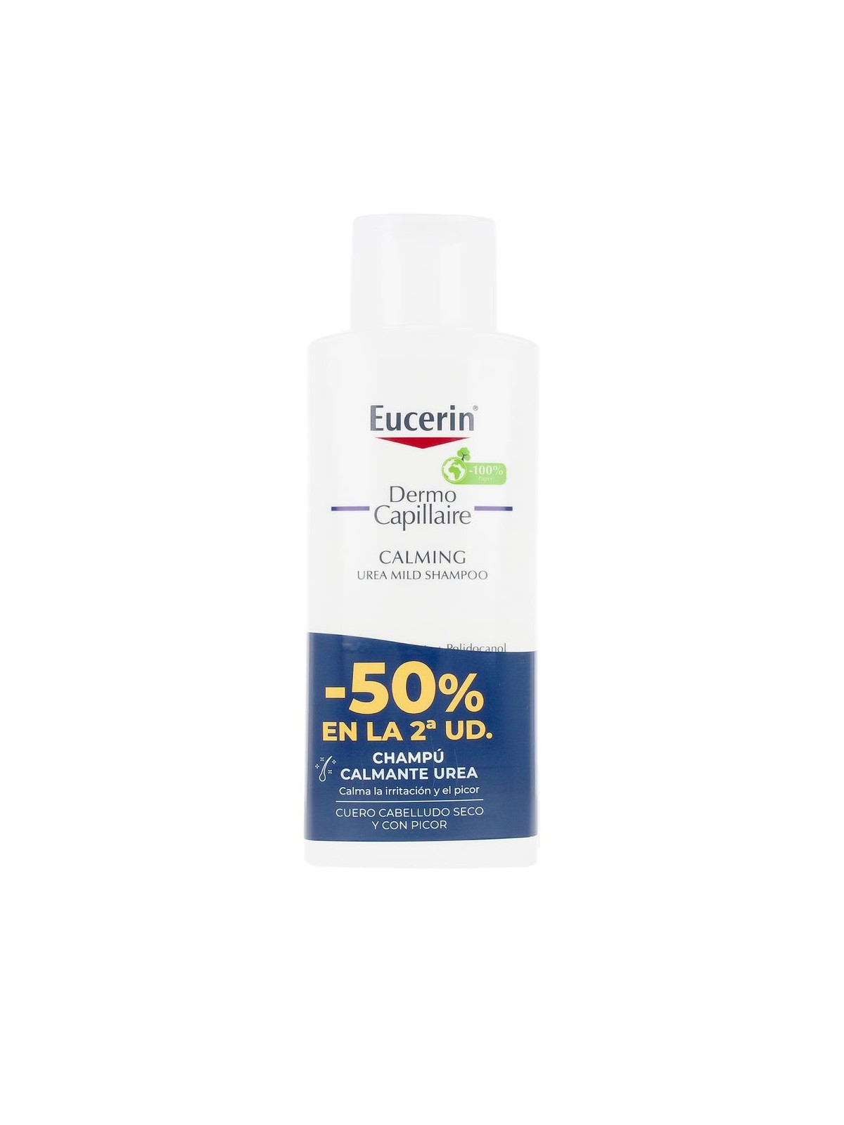 Eucerin DERMO CAPILLAIRE shampoo lenitivo all'urea, confezione da 2 x 250ml 2 x 250 ml unisex