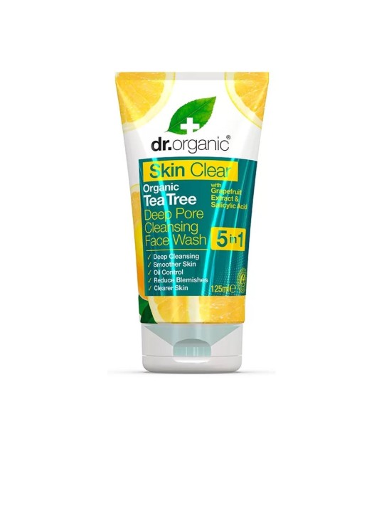 Dr. Organic Detergente viso SKIN CLEAR 125ml donna