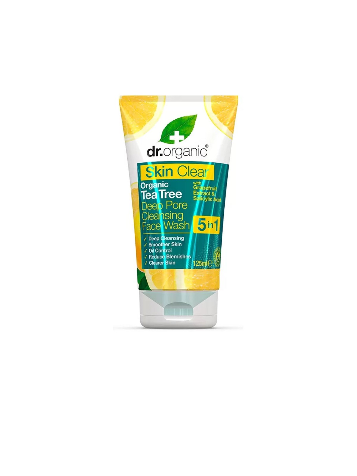 Dr. Organic Detergente viso SKIN CLEAR 125ml donna