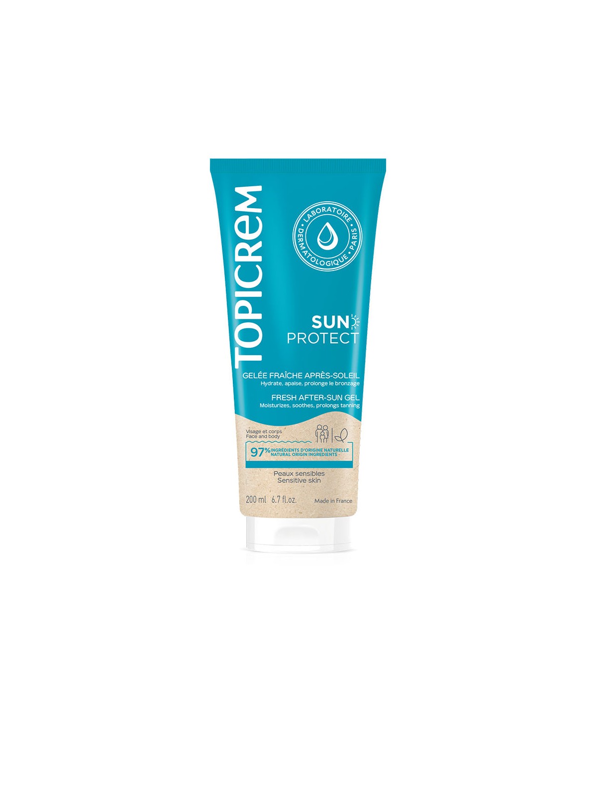 Topicrem Doposole con protezione solare 200ml unisex