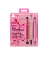 Real Techniques DOPPIO SPAZZOLA + ULTIMA CONFEZIONE 4 pezzi 3 brushes + eyelash curler unisex