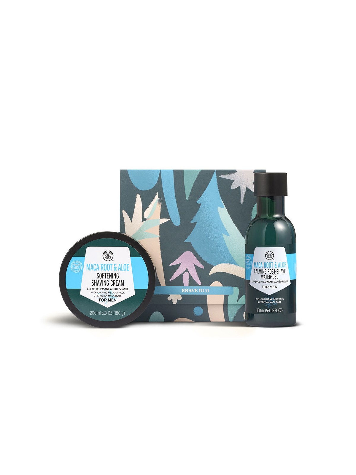 The Body Shop DUO DA RASATURA 2 pezzi crema de afeitar 200 ml + calmante para después del afeitado 160 ml unisex
