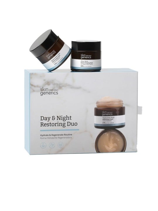 Skin Generics DUO DI RIPARAZIONE GIORNO E NOTTE 2 pezzi Moisturizing cream 50 ml + regenerating night gel 50 ml unisex