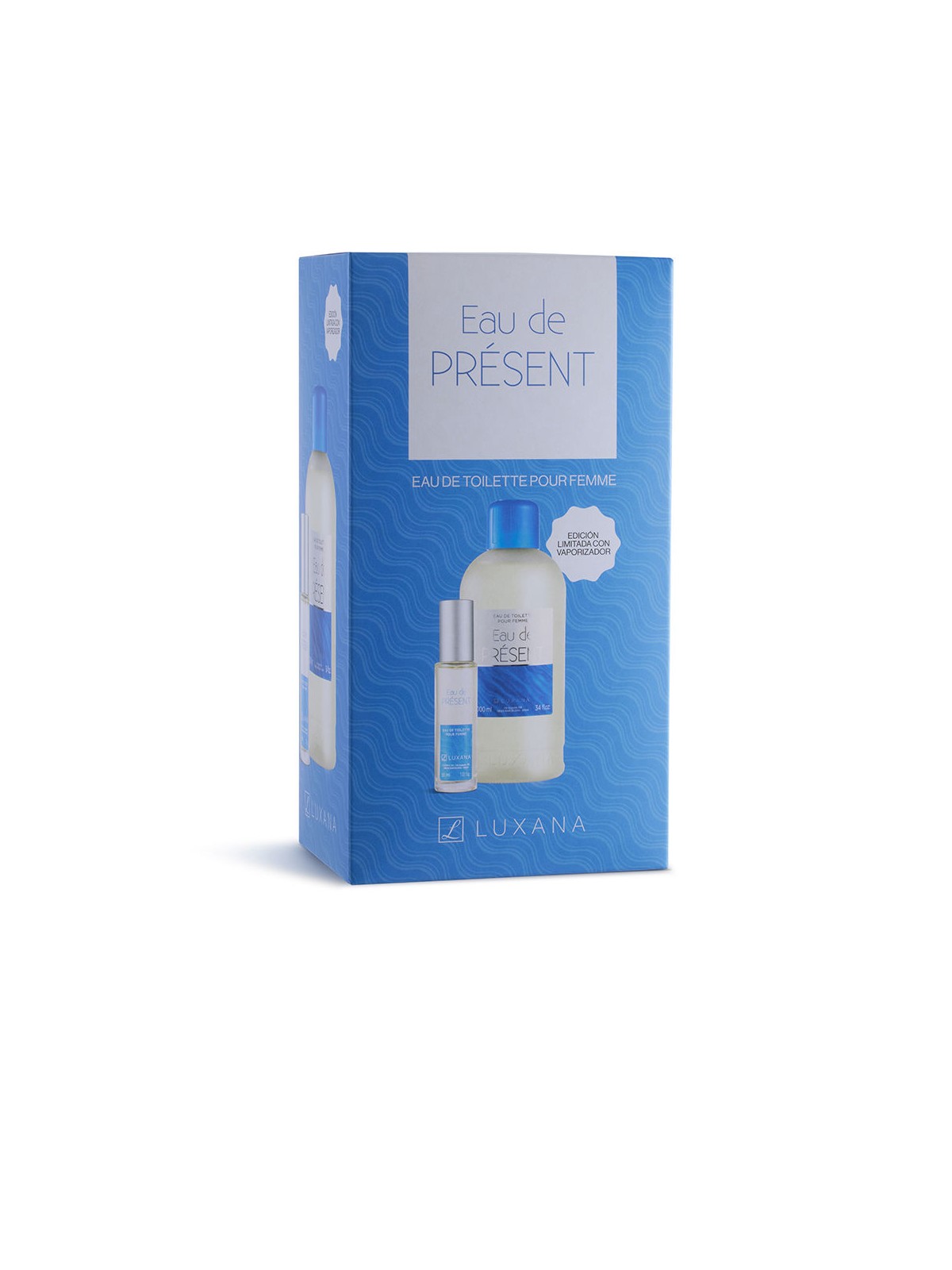 Luxana EAU DE PRÉSENT SET DA 2 PEZZI Eau de Toilette spray 1000 ml + Eau de Toilette spray 30 ml donna