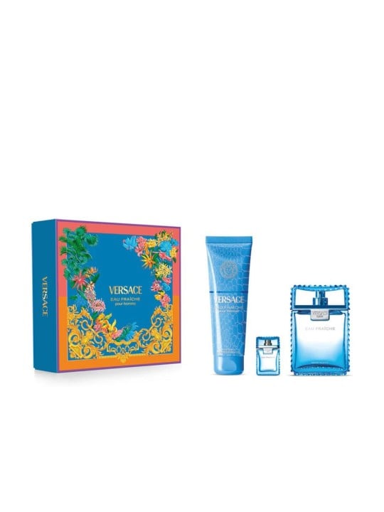 Versace EAU FRAÎCHE EXTREME ASTUCCIO 2 pz Eau de Parfum spray 100 ml + Shower gel 150 ml + Eau de Parfum 5 ml uomo