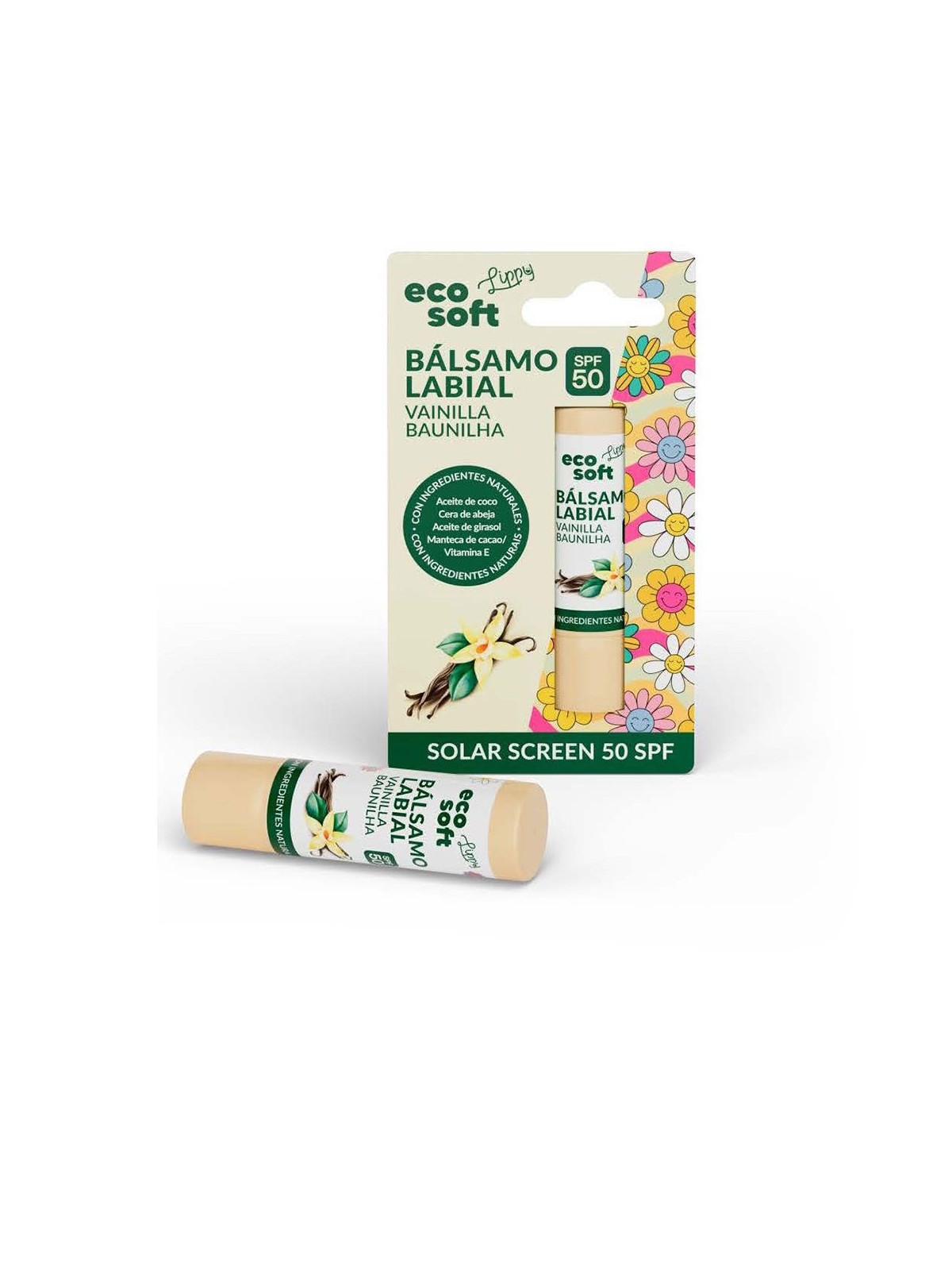 Eco Soft ECO SOFT LIPPY balsamo labbra alla vaniglia SPF50 1 pezzo unisex