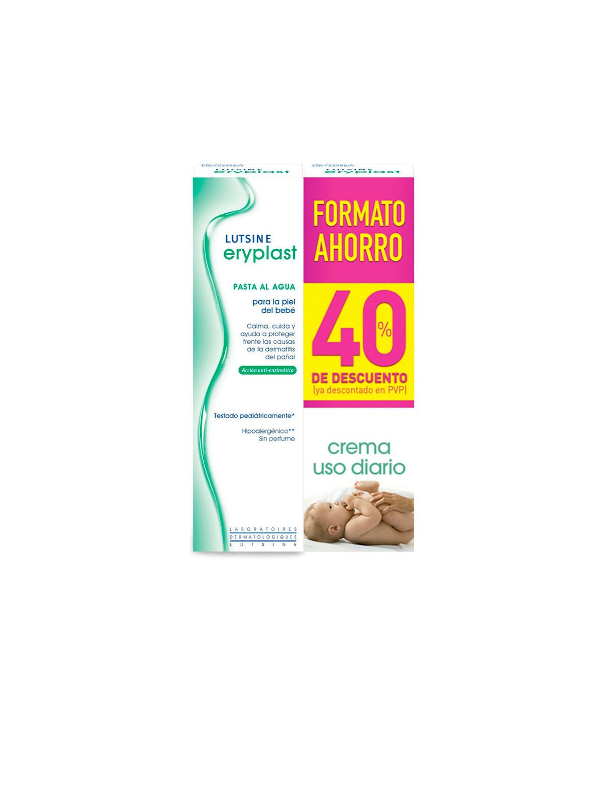 Lutsine E45 ERYPLAST pasta a base d'acqua 2 x 125gr unisex