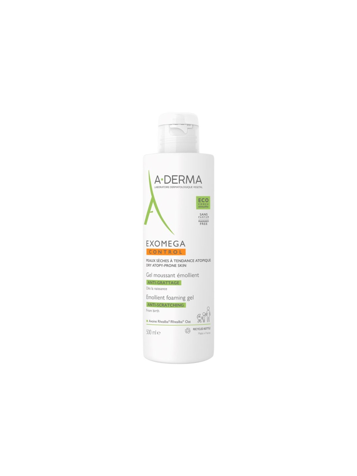 A-derma EXOMEGA CONTROL gel emolliente schiumogeno 500ml unisex