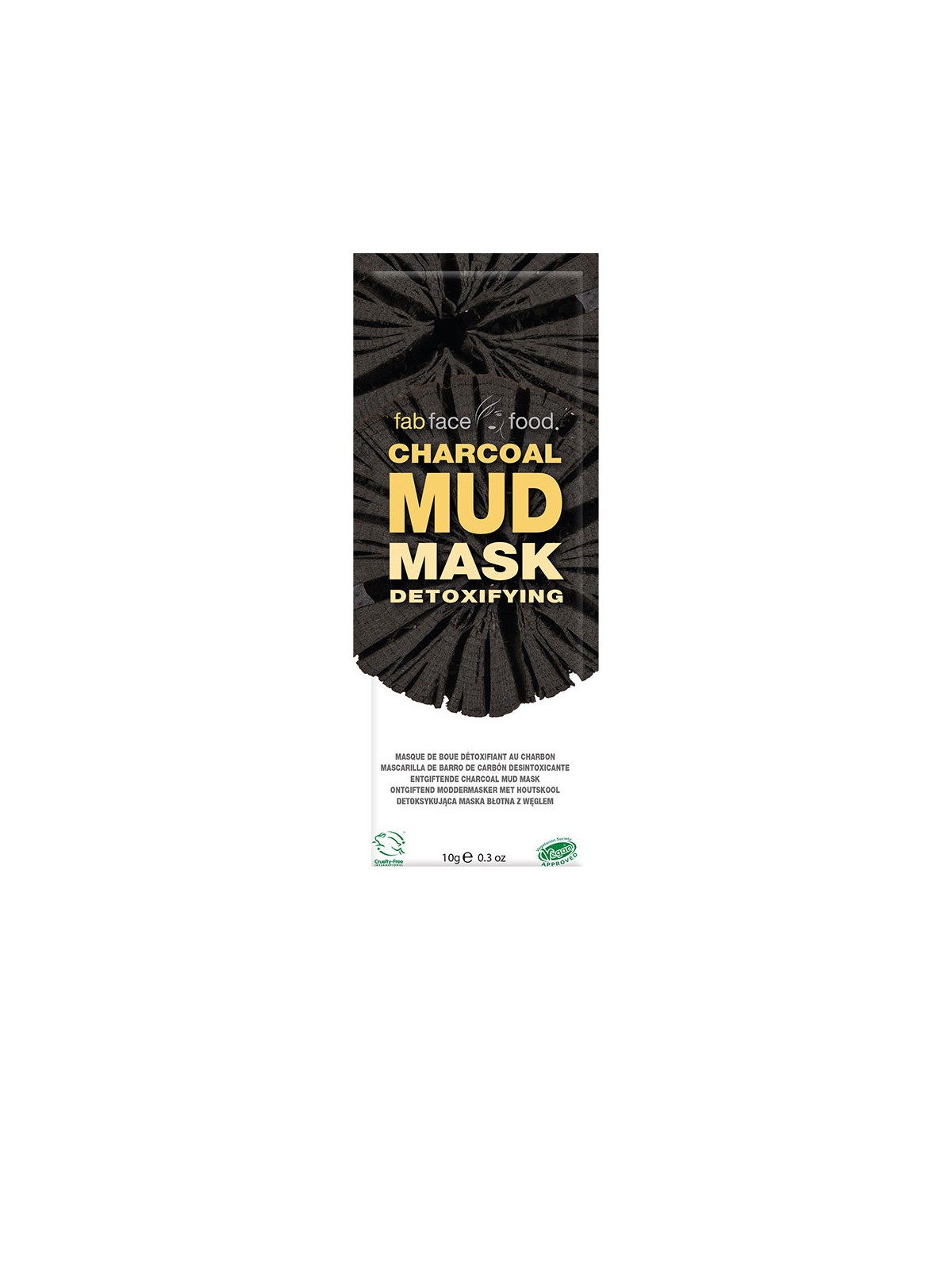 7th Heaven FAB FACE FOOD CHARCOAL maschera di fango detossinante al carbone 10g unisex