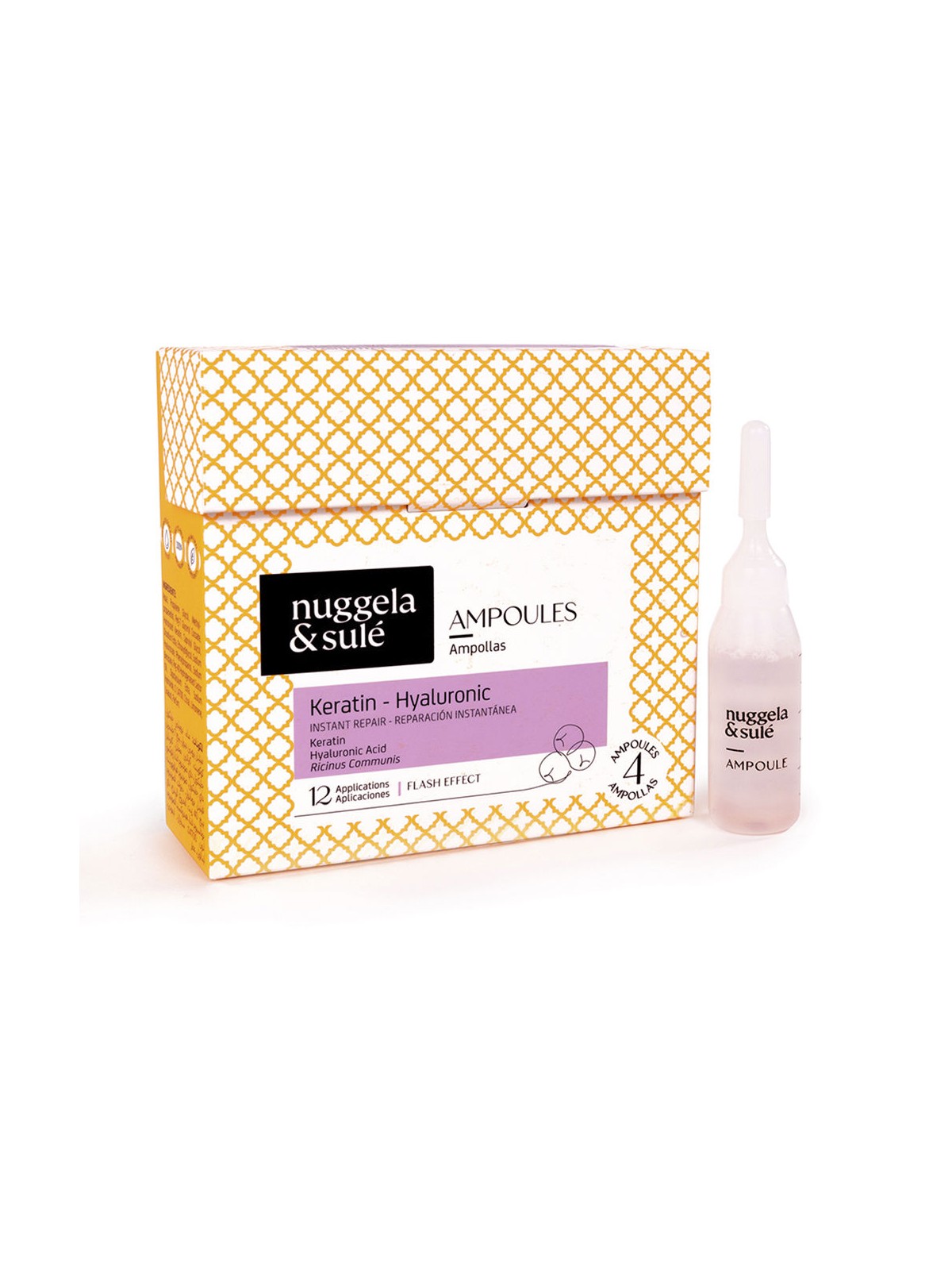 Nuggela & Sulé Fiale per capelli alla cheratina e acido ialuronico 4 unità unisex