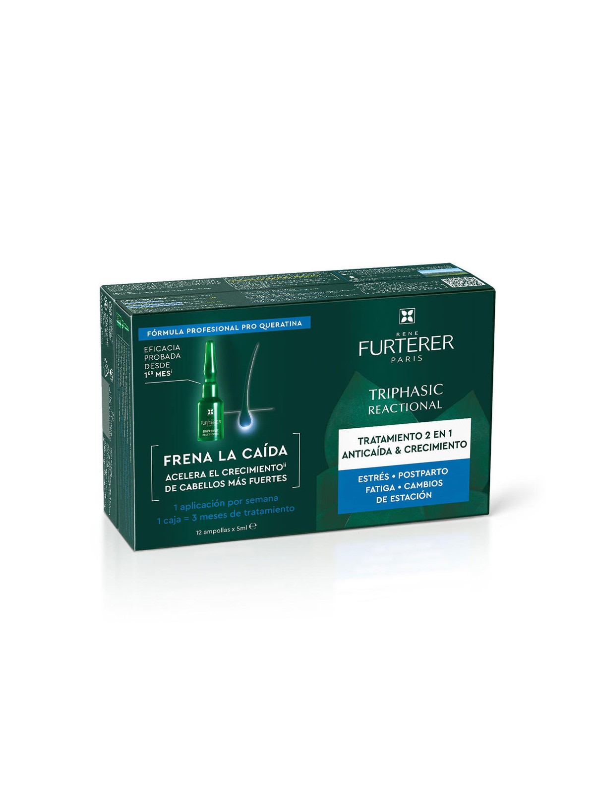 Rene Furterer Fiale per il trattamento anticaduta TRIFASIC REACTIONAL 12 x 5ml unisex
