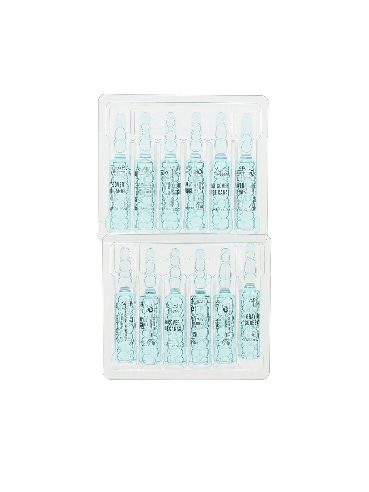 Salerm Flaconi con coperchiogrigio, 12 x 5ml unisex