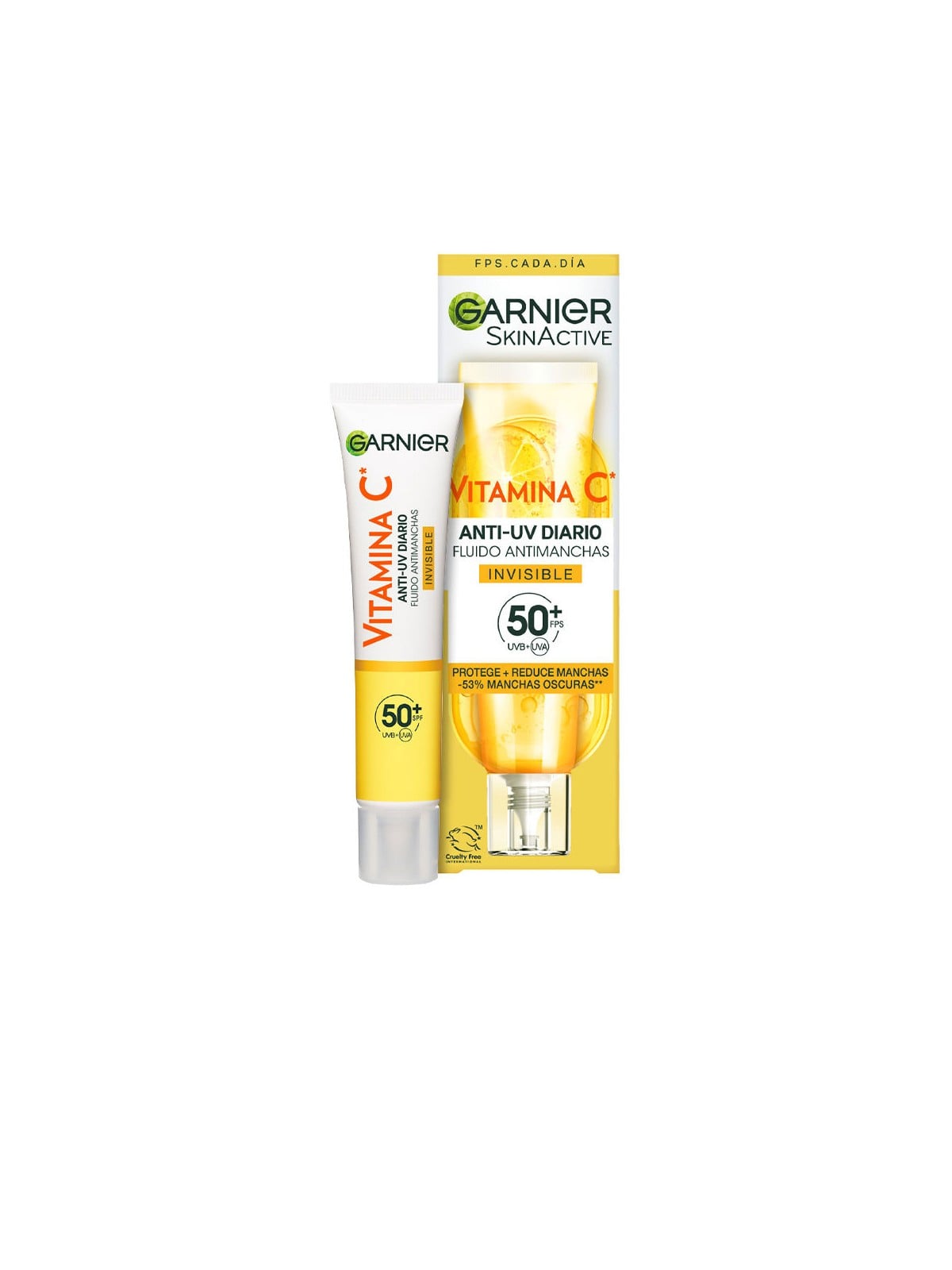 Garnier Fluido antimacchie alla vitamina C SPF50+ n.invisibile 40ml donna