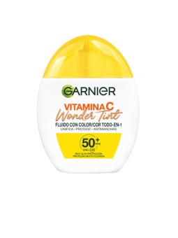 Garnier Fluido colorato alla vitamina C Wonder Tint con SPF50+ n.Media 40ml unisex