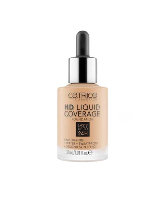 Catrice Fondotinta liquido HD a copertura totale, a lunga durata fino a 24 ore n.032-Nude Beige 30ml unisex