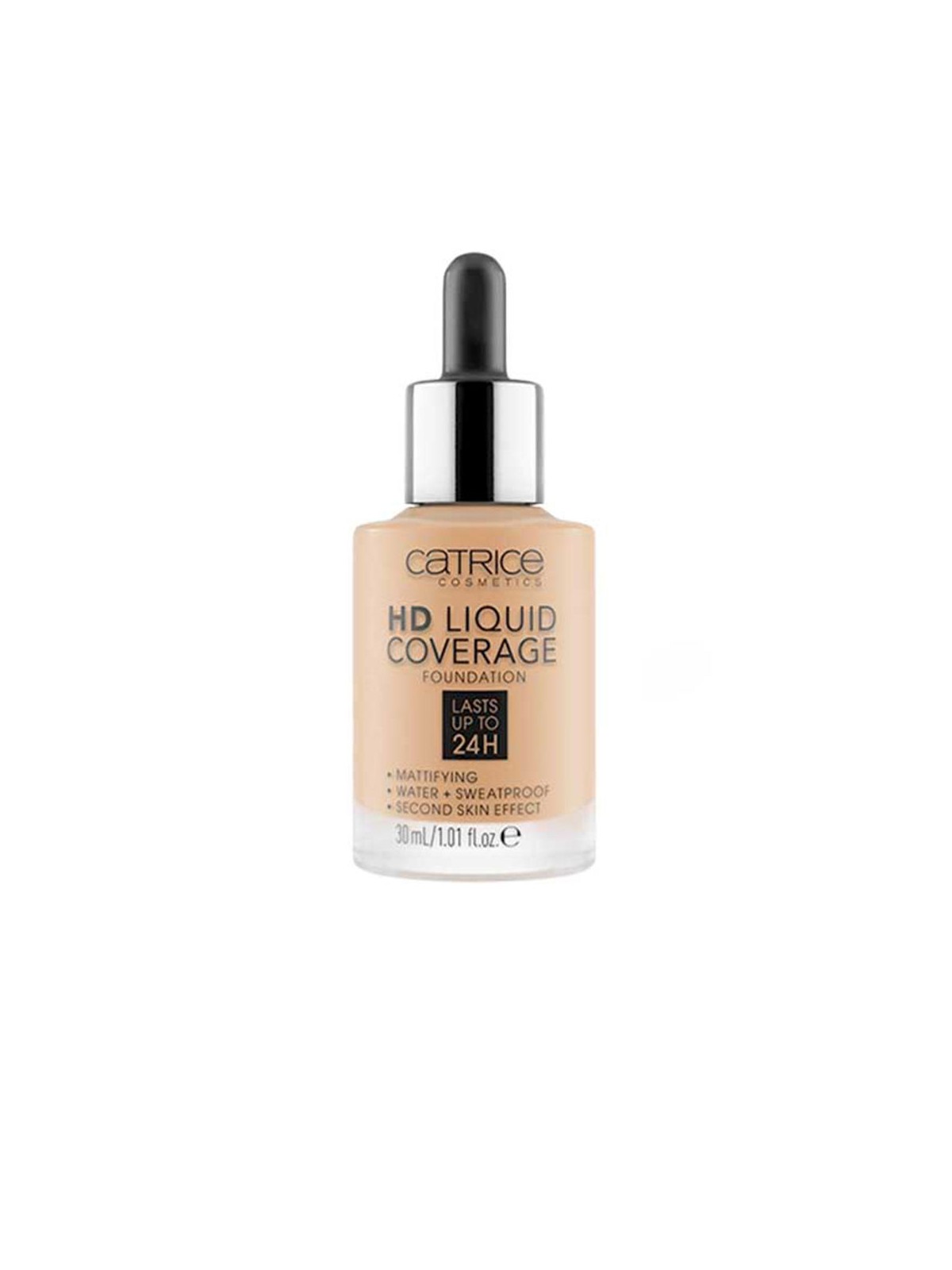 Catrice Fondotinta liquido HD a copertura totale, a lunga durata fino a 24 ore n.032-Nude Beige 30ml unisex