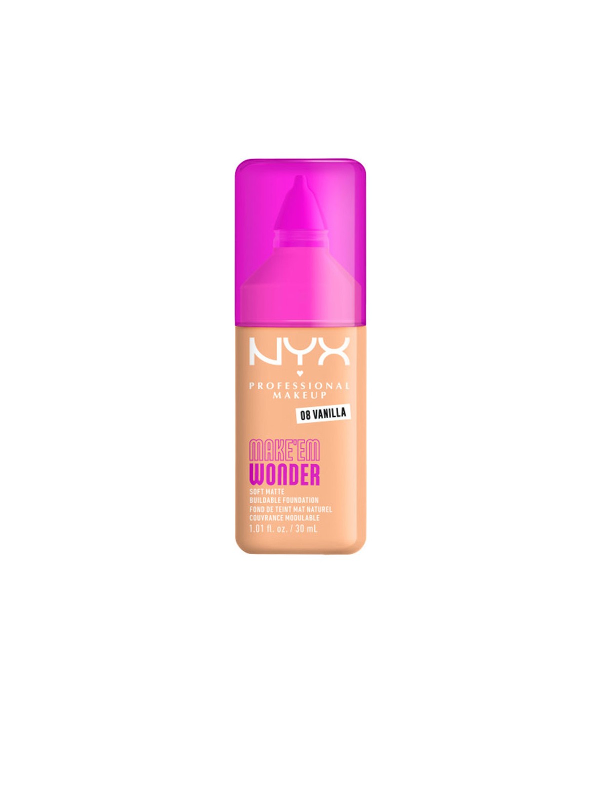 Nyx Professional Make Up Fondotinta MAKE'EM WONDER n.08-Vaniglia 30ml unisex