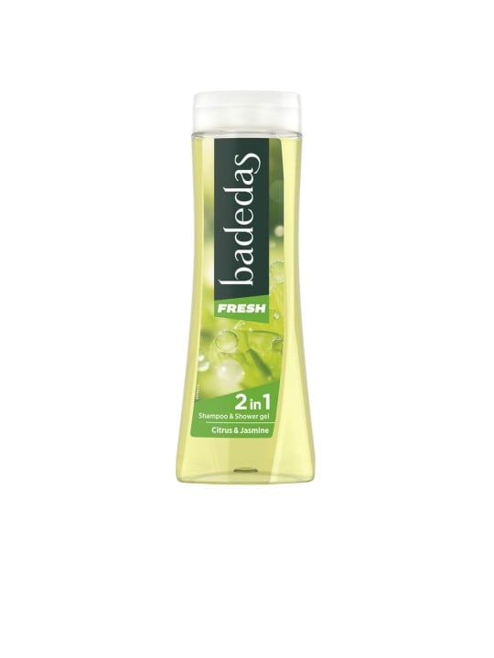 Badedas FRESH 2 in 1 Gel doccia + shampoo agli agrumi e gelsomino 600ml unisex