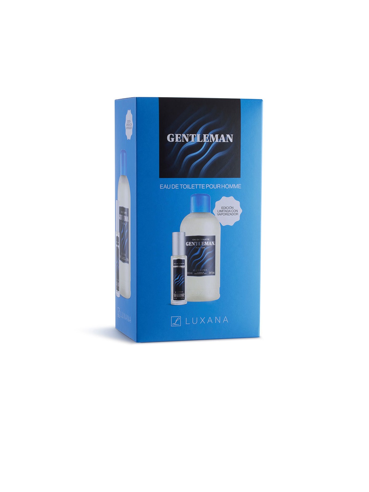 Luxana GENTLEMAN PER UOMO, SET DA 2 PEZZI Eau de Toilette spray 1000 ml + Eau de Toilette spray 30 ml uomo