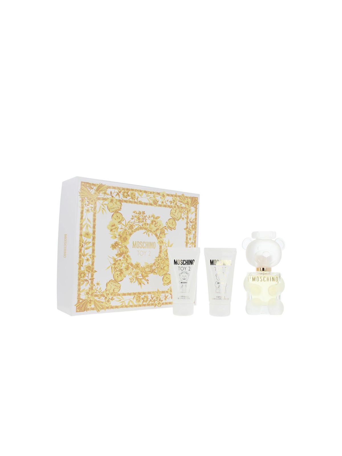 Moschino GIOCATTOLO 2 SET 3 pezzi Eau de Parfum spray 50 ml + Shower Gel 50 ml + Body Lotion 50 ml unisex