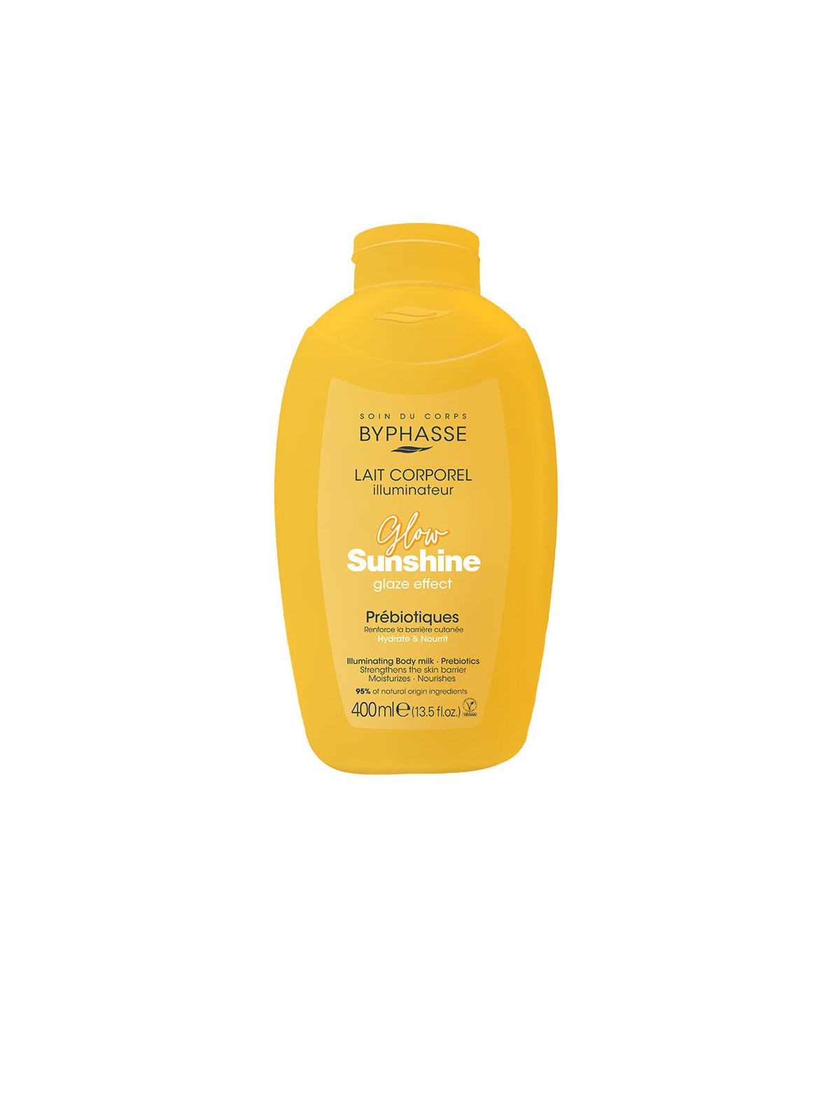 Byphasse GLOW SUNSHINE latte corpo illuminante con prebiotici 400ml unisex