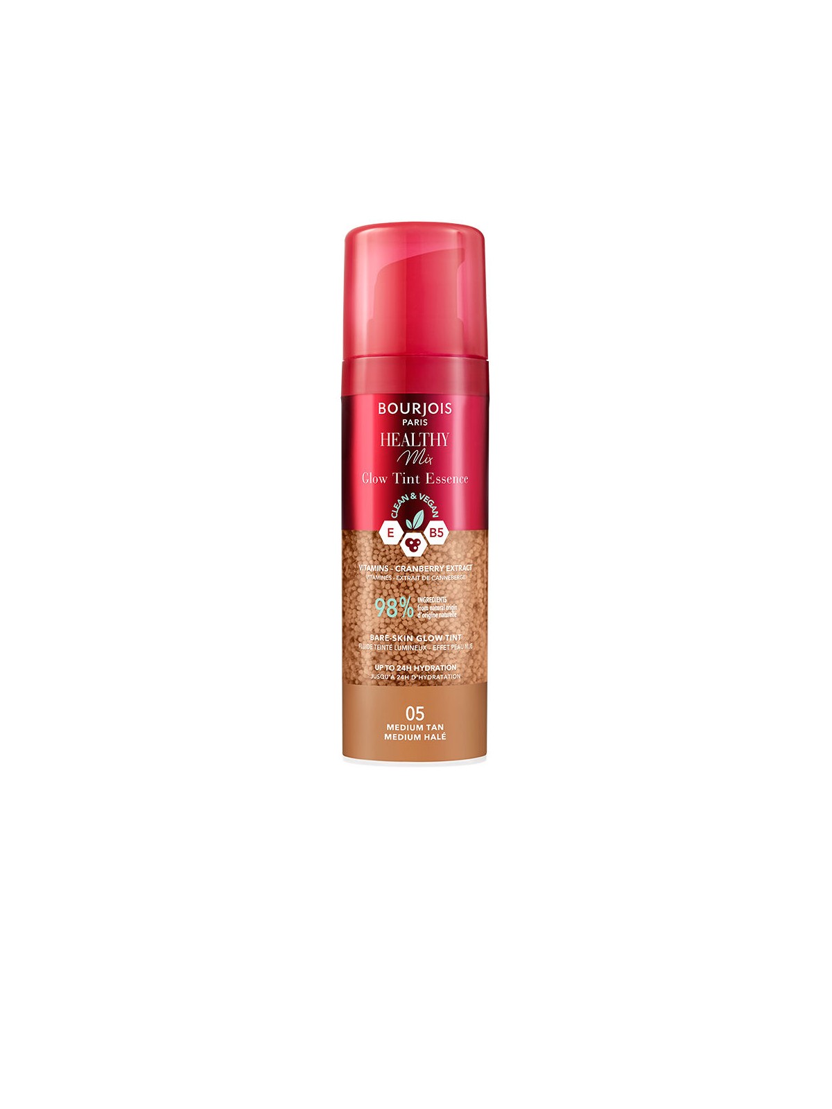 Bourjois HEALTHY MIX GLOW TINT ESSENCE base trucco n.005-Abbronzatura Media 30ml unisex